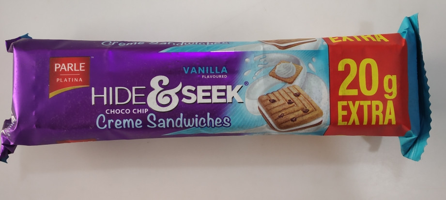 Hide&Seek Cream Sandwich Vanila 120 gm