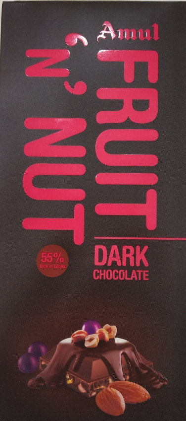 Amul Dark Fruit N Nut 150 gm