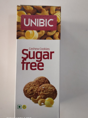 Unibic Cashew Cookies Suger Free 75 gm