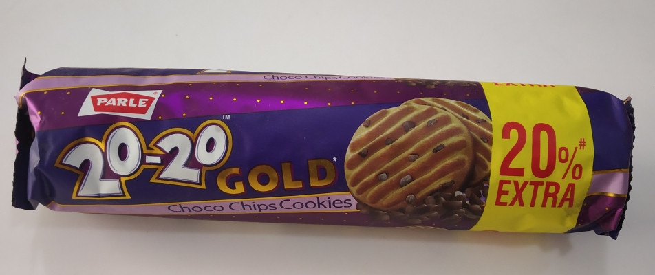 20-20 Gold Chocochip Cookies 120 gm
