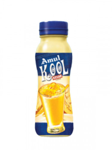 Amul Kool Kesar Flavored Milk 200 ml Bottle (Saffron)