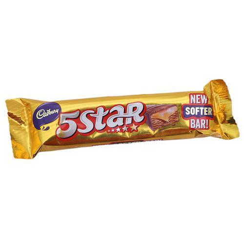 Cadbury 5 Star Chocolate Bar, 20 gm Pouch